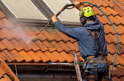 Démoussage et hydrofuge de toiture à Poule-les-Écharmeaux